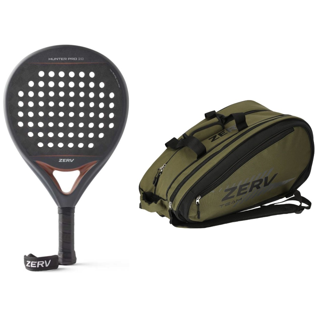 ZERV Hunter Pro 2.0 Padelbat med Taske